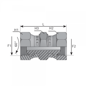 Adaptor Swivel Female BSPP-Female BSPP. (AFFDG)